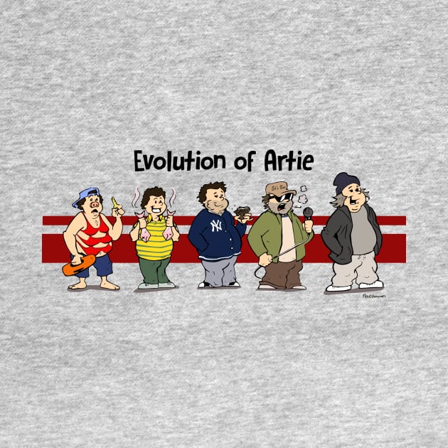 Evolution of Artie Lange by Mike Hampton Art